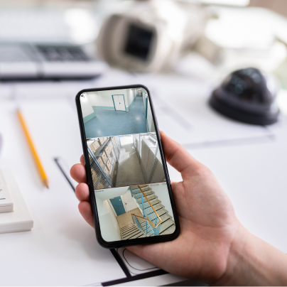 West Lafayette security camera feed on cell phone